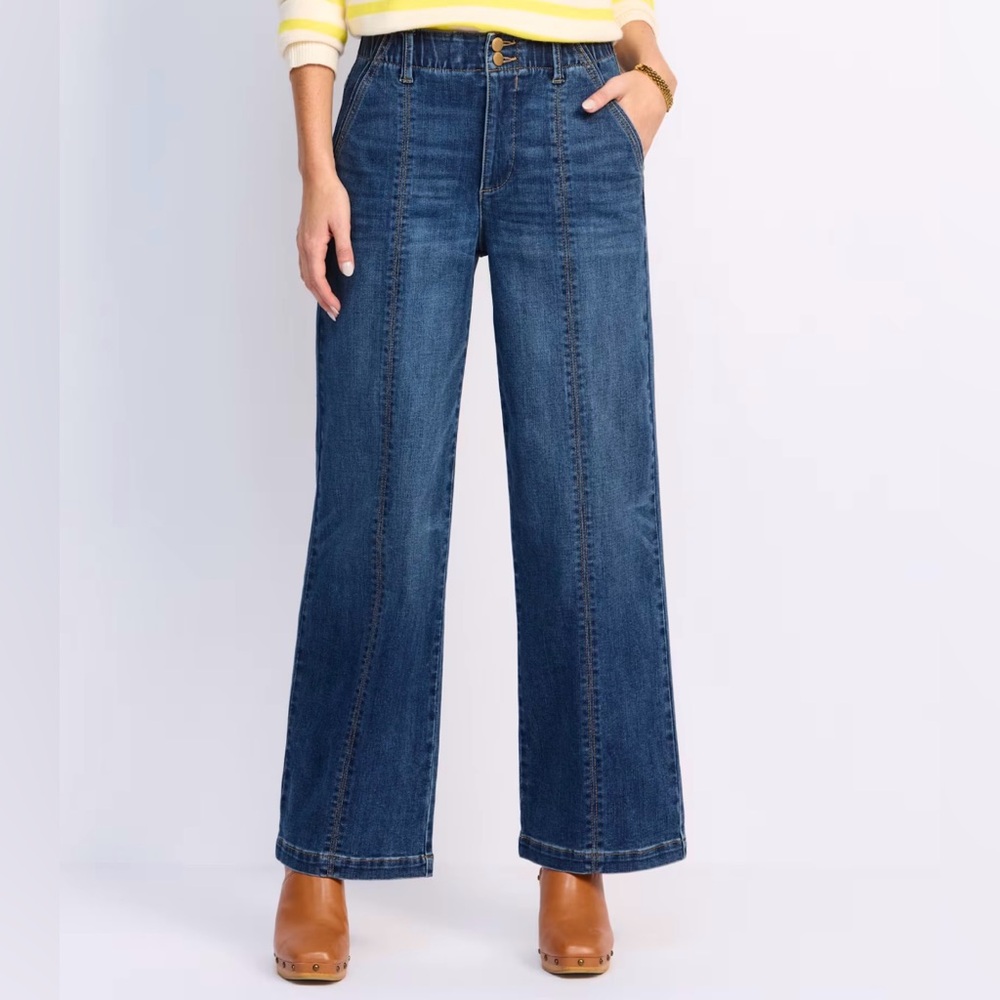 Democracy Women's Blue Flare & Wide Leg Jeans